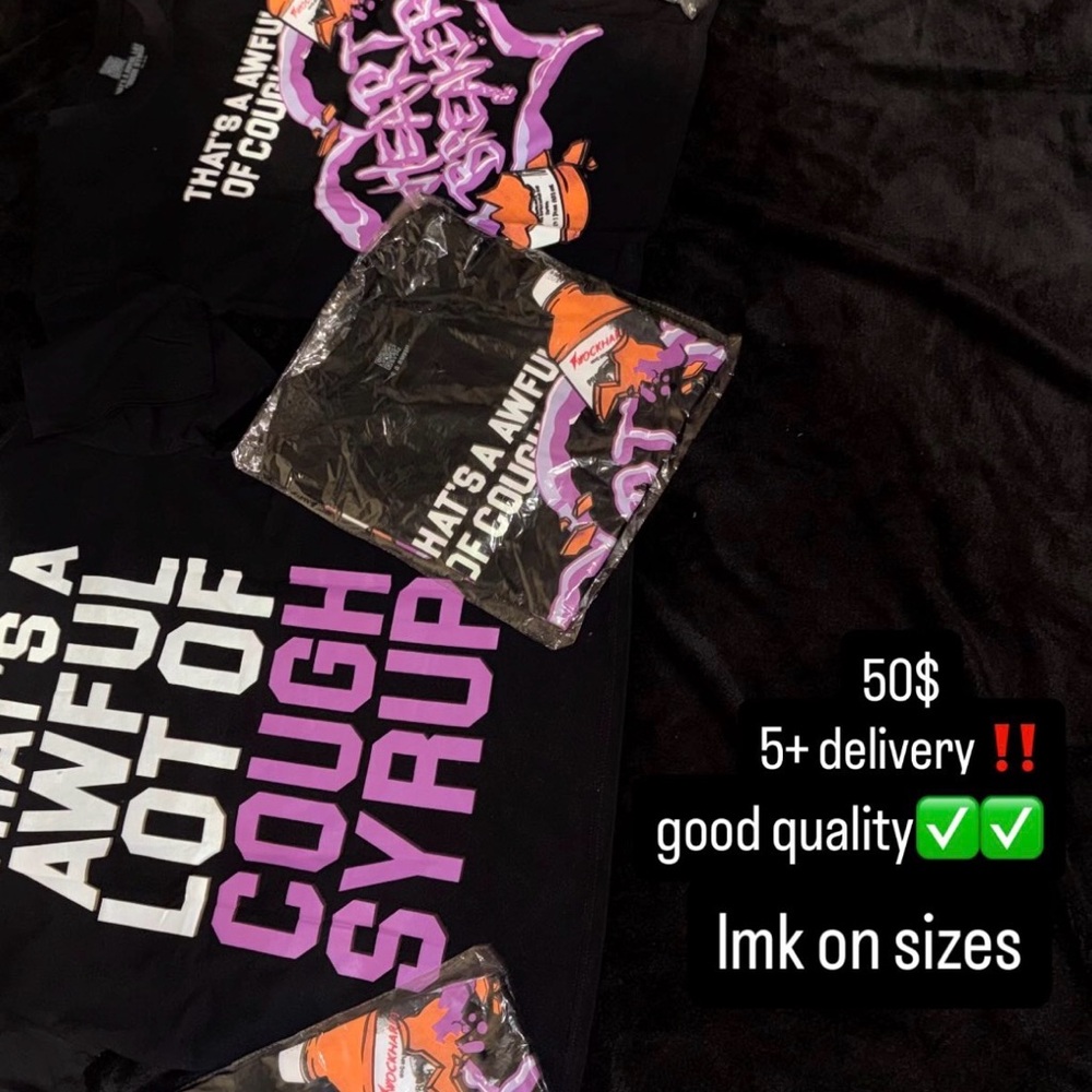 Trendy Kids Black T-Shirt with Purple Graphics